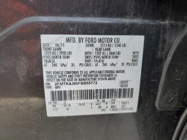 2FMTK4J95FBB55772 Ford EDGE SEL