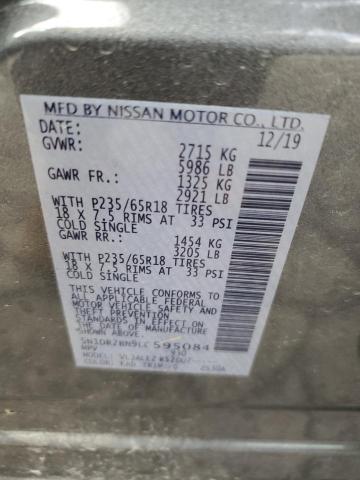 5N1DR2BN9LC595084 Nissan Pathfinder Sv