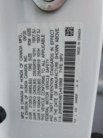 2HKRW1H97LH419968 Honda Cr-v Touring