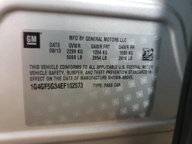 1G4GF5G34EF102573 Buick Lacrosse Touring