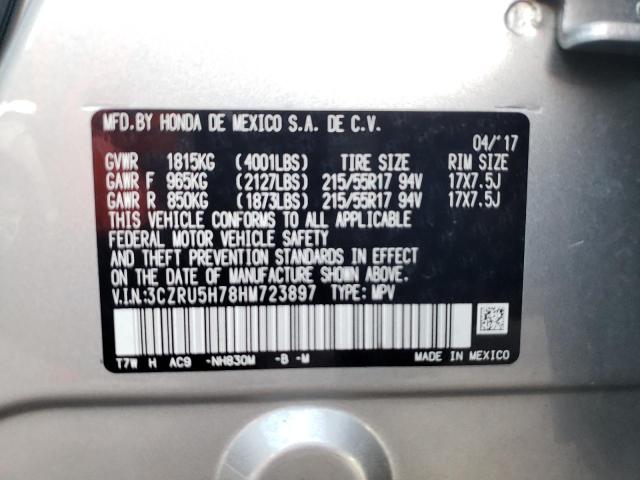 3CZRU5H78HM723897 Honda Hr-v Exl