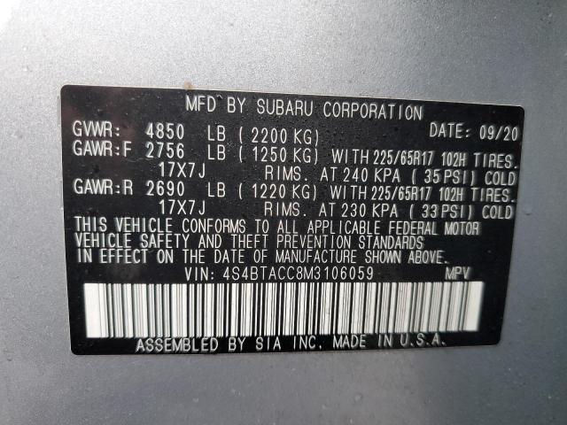 4S4BTACC8M3106059 Subaru Outback Premium