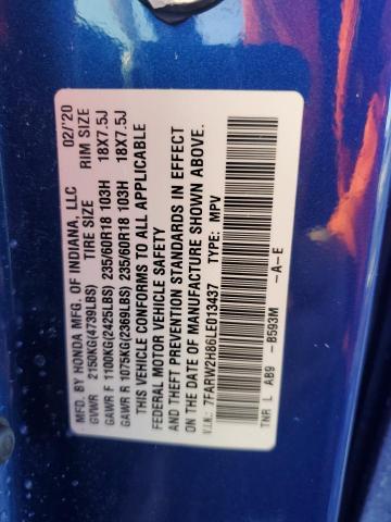 7FARW2H86LE013437 Honda CR-V EXL