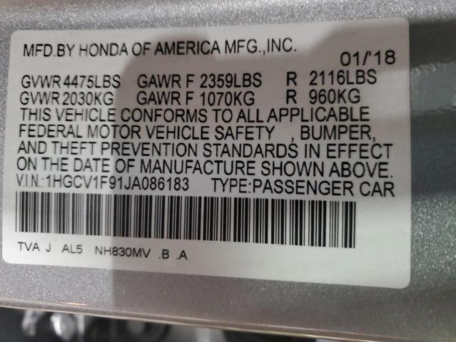 1HGCV1F91JA086183 Honda Accord Touring