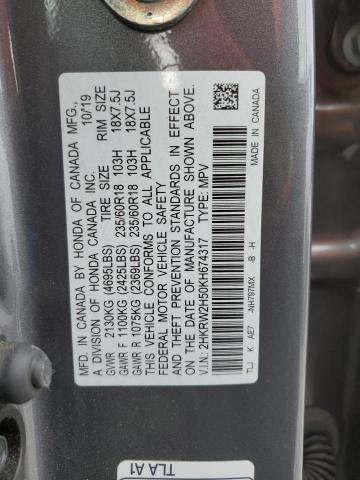 2HKRW2H50KH674317 Honda CR-V EX