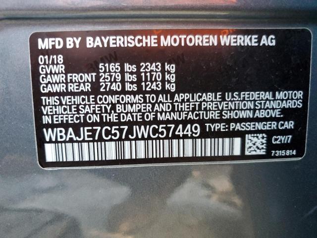 WBAJE7C57JWC57449 BMW 540 XI