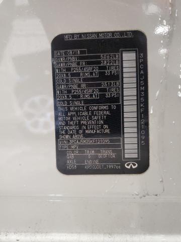 3PCAJ5M35KF121095 Infiniti Qx50 Essential