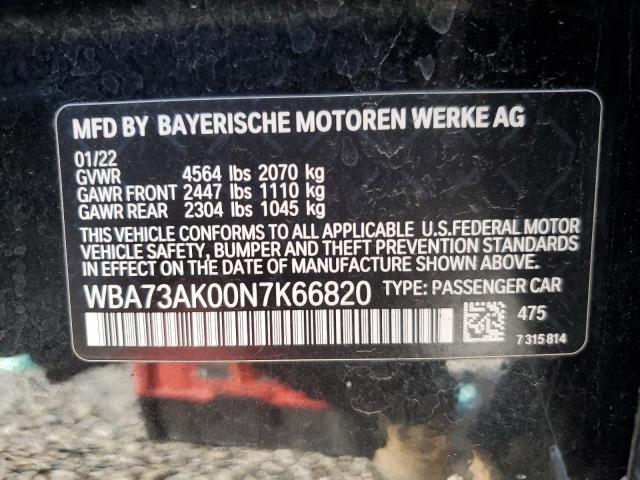 WBA73AK00N7K66820 BMW 228XI