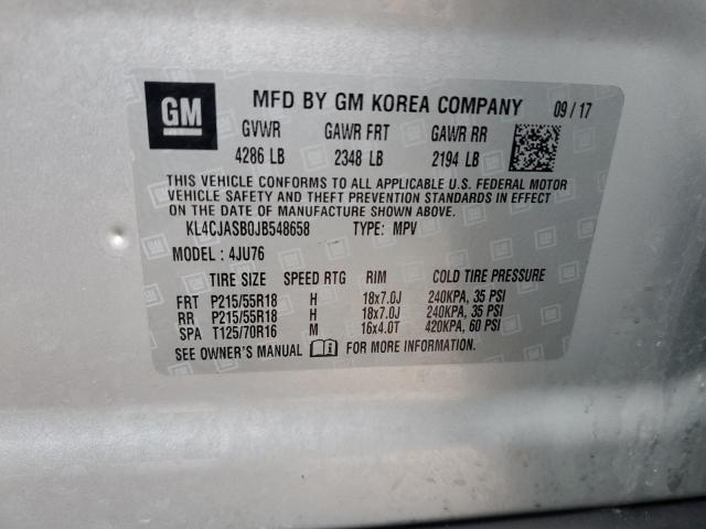 KL4CJASB0JB548658 Buick Encore Preferred