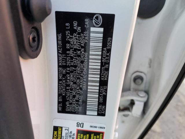58AFA1C15MU004646 Lexus Es 300h Ultra Luxury