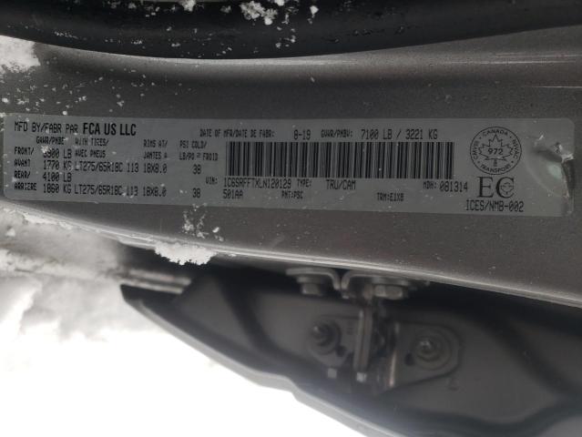 1C6SRFFTXLN120129 RAM 1500 Big Horn/lone Star
