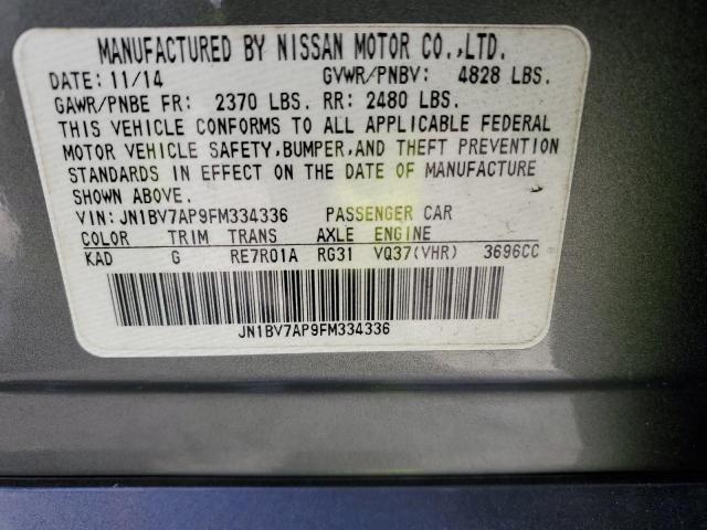 JN1BV7AP9FM334336 Infiniti Q50 BASE