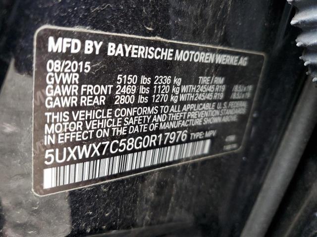 5UXWX7C58G0R17976 BMW X3 Xdrive35i