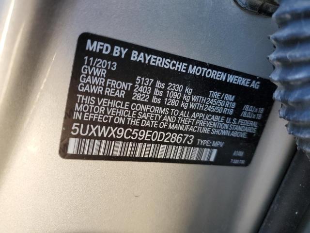 5UXWX9C59E0D28673 BMW X3 Xdrive28i
