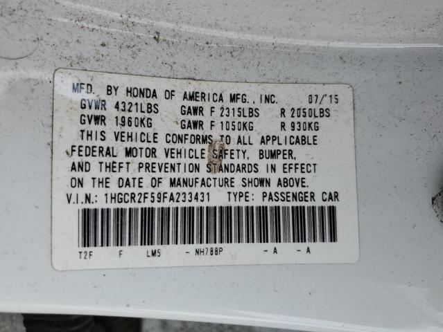 1HGCR2F59FA233431 Honda Accord Sport