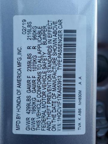1HGCV1F17KA053913 Honda ACCORD LX