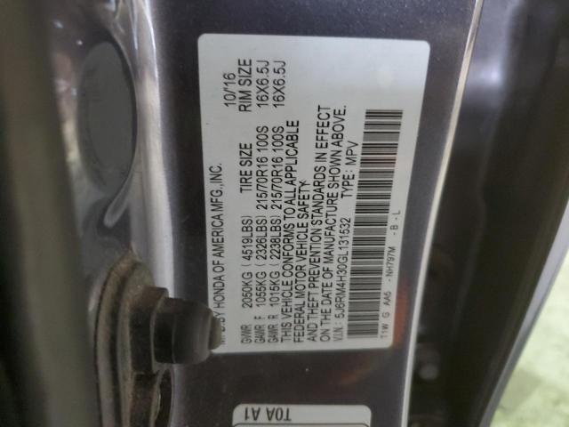 5J6RM4H30GL131532 Honda CR-V LX