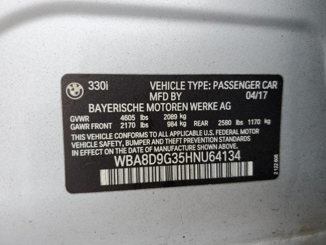 WBA8D9G35HNU64134 BMW 330 XI