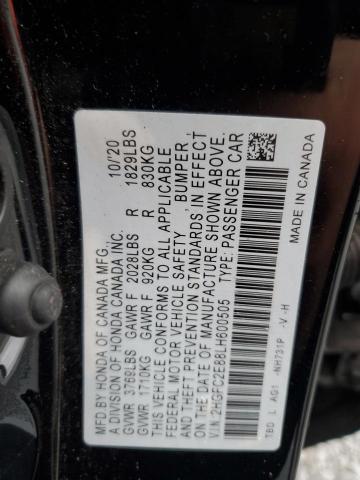 2HGFC2E88LH600505 Honda Civic Sport