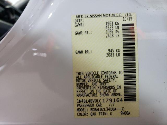 1N4BL4BV0LC179164 Nissan ALTIMA S