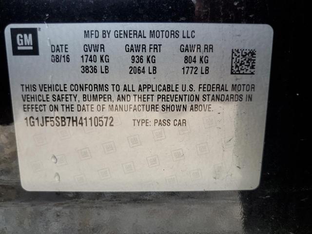 1G1JF5SB7H4110572 Chevrolet Sonic Premier
