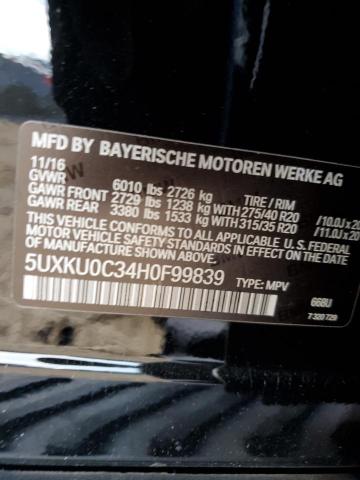 5UXKU0C34H0F99839 BMW X6 Sdrive35i