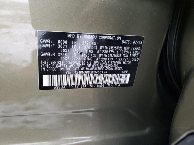 4S4WMAWD2P3450493 Subaru Ascent Touring