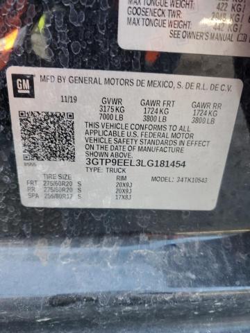 3GTP9EEL3LG181454 GMC Sierra K1500 At4