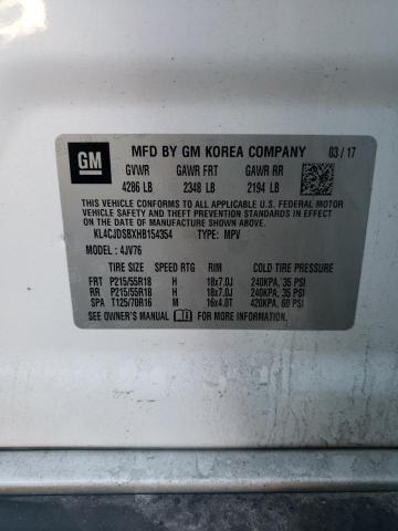 KL4CJDSBXHB154354 Buick Encore Premium