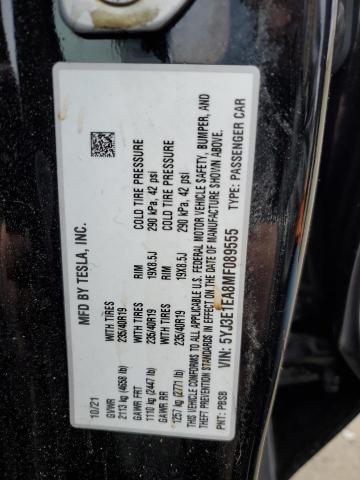 5YJ3E1EA8MF089555 Tesla MODEL 3