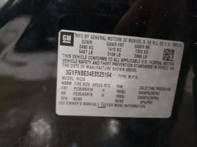 3GYFNBE34ES525194 Cadillac Srx Luxury Collection