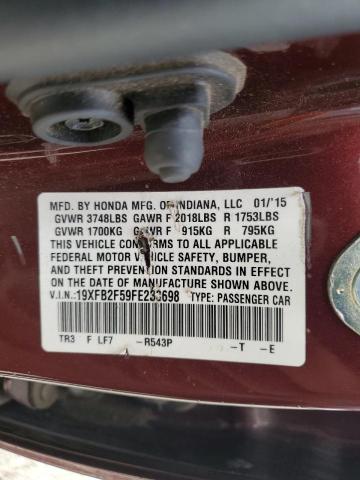 19XFB2F59FE233698 Honda Civic Lx