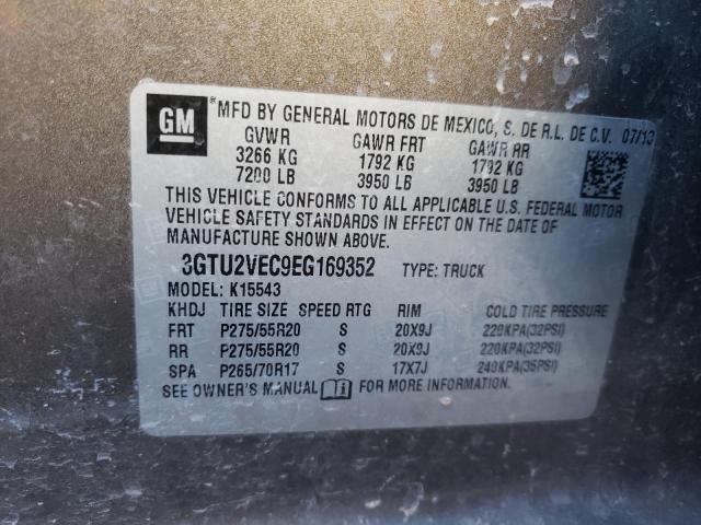 3GTU2VEC9EG169352 GMC Sierra K1500 Slt