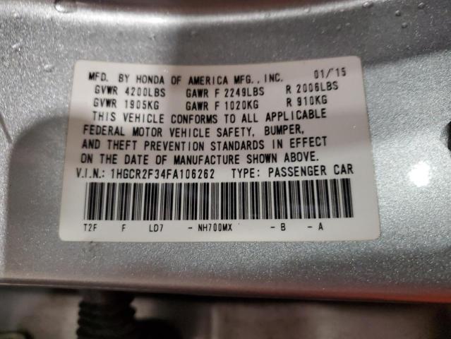 1HGCR2F34FA106262 Honda ACCORD LX