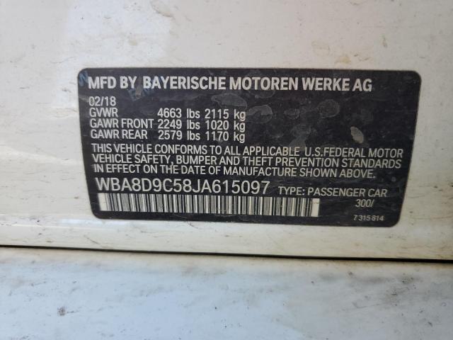 WBA8D9C58JA615097 BMW 330 XI
