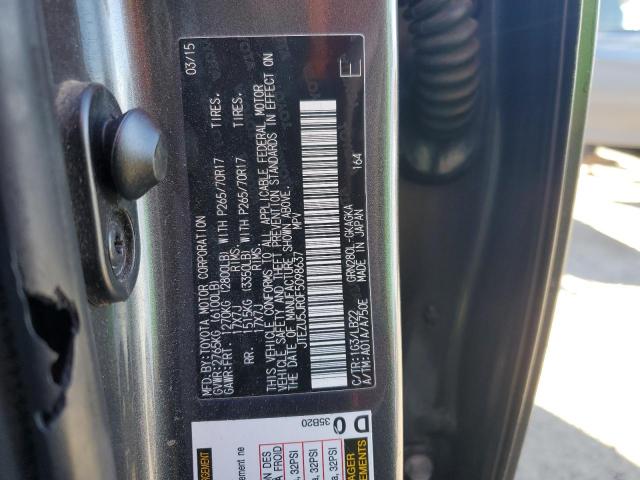 JTEZU5JR0F5098637 Toyota 4RUNNER SR5