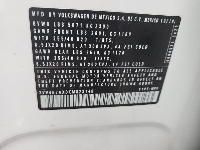 Volkswagen Tiguan Sel Premium 2019 3VV4B7AX0KM023148 Image 13
