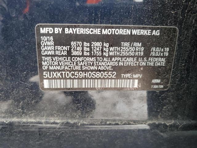 5UXKT0C59H0S80552 BMW X5 Xdr40e