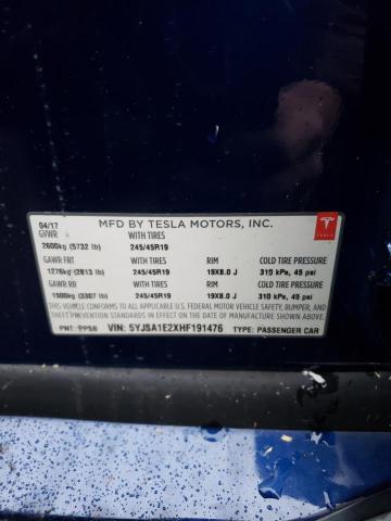 5YJSA1E2XHF191476 Tesla MODEL S