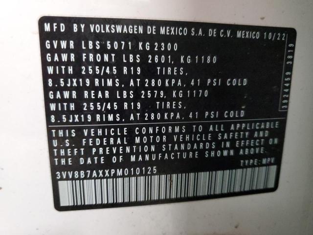 3VV8B7AXXPM010125 Volkswagen Tiguan Se R-line Black