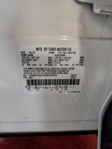 2FMPK4AP2NBA56793 Ford EDGE ST
