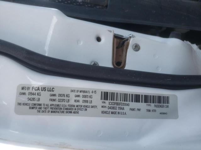 1C3CDFBBXFD351040 Dodge DART SXT