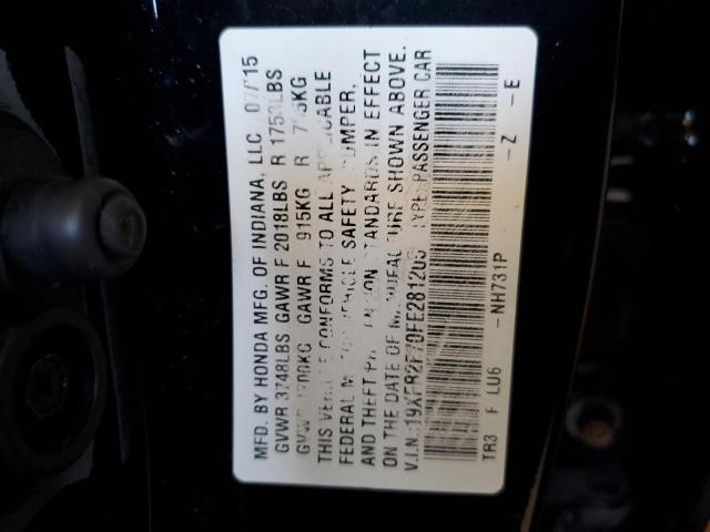 19XFB2F70FE281205 Honda CIVIC SE