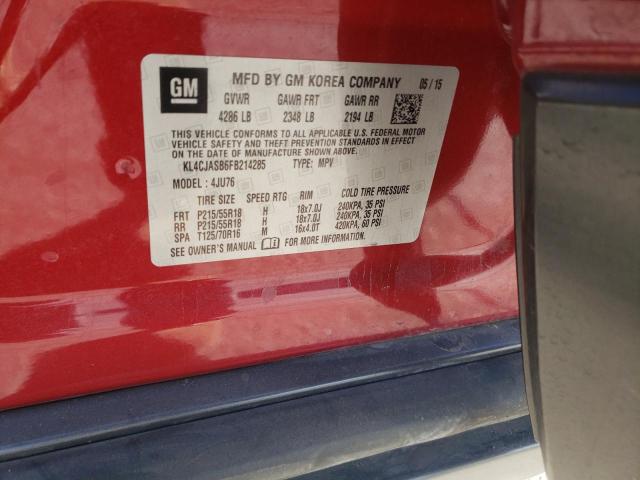 KL4CJASB6FB214285 Buick Encore
