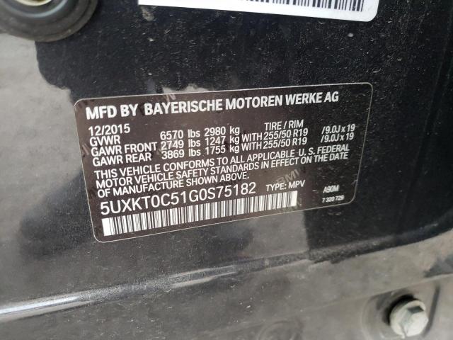 5UXKT0C51G0S75182 BMW X5 Xdr40e