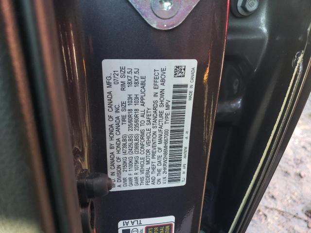 2HKRW2H86MH667000 Honda CR-V EXL