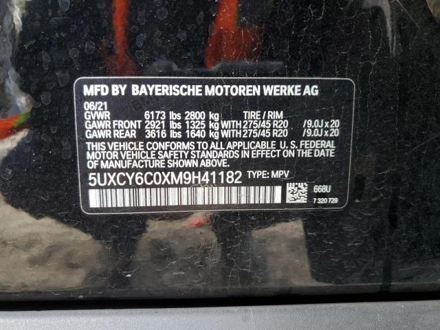 5UXCY6C0XM9H41182 BMW X6 Xdrive40i