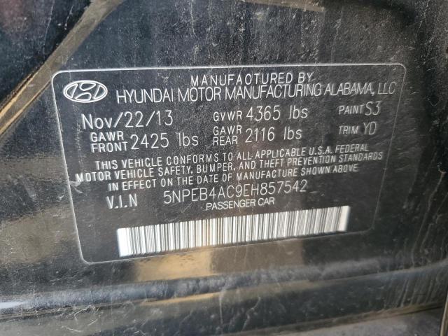 5NPEB4AC9EH857542 Hyundai SONATA GLS