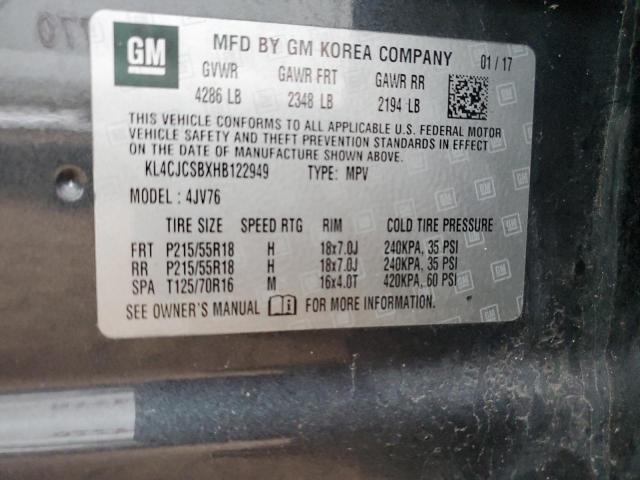 KL4CJCSBXHB122949 Buick Encore Essence