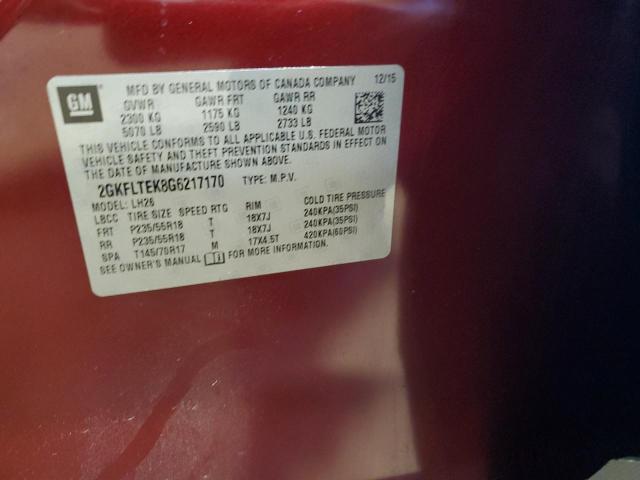2GKFLTEK8G6217170 GMC Terrain Sle